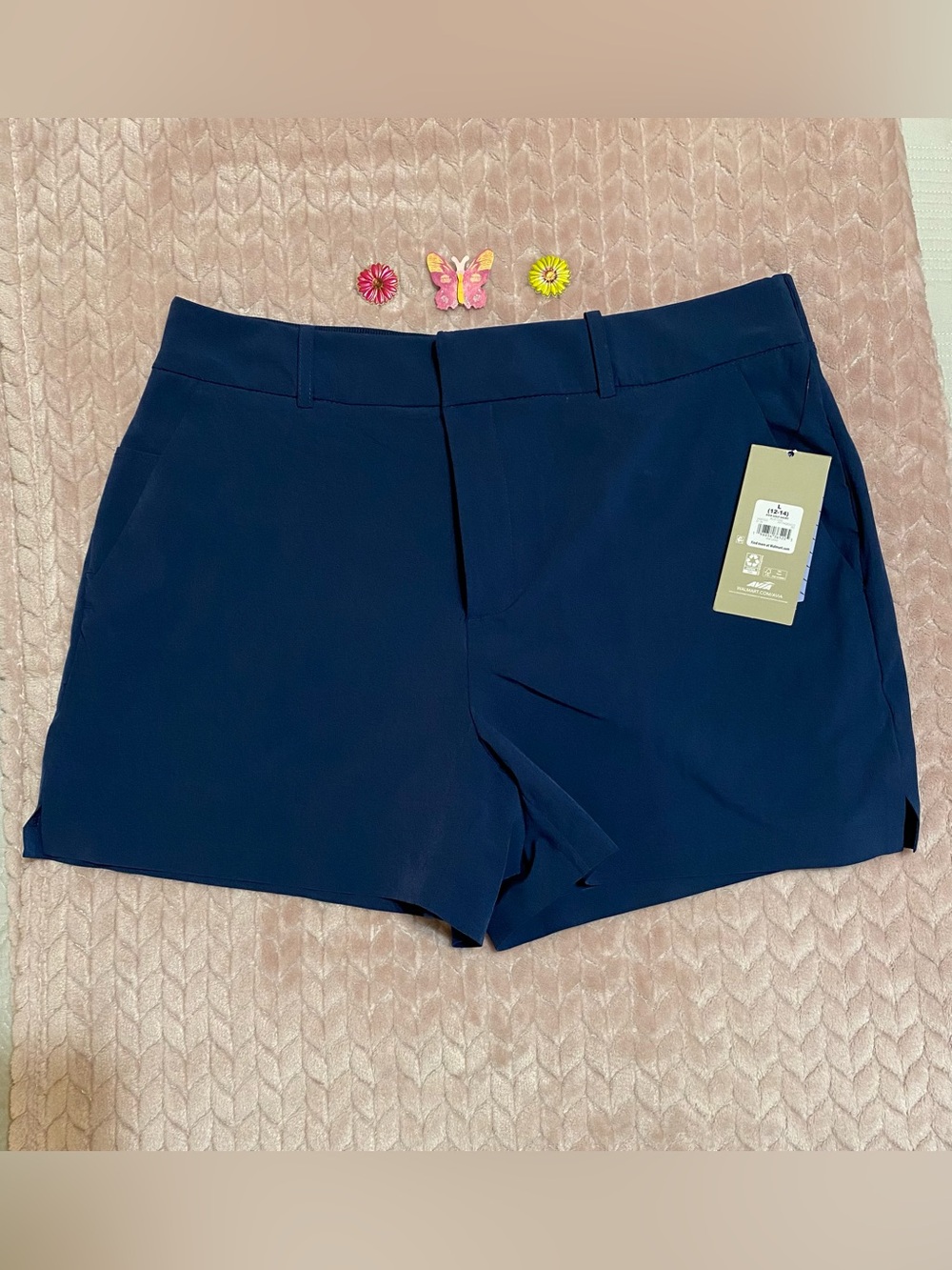 Avia Golf Shorts Navy Blue Ladies size Large NWT